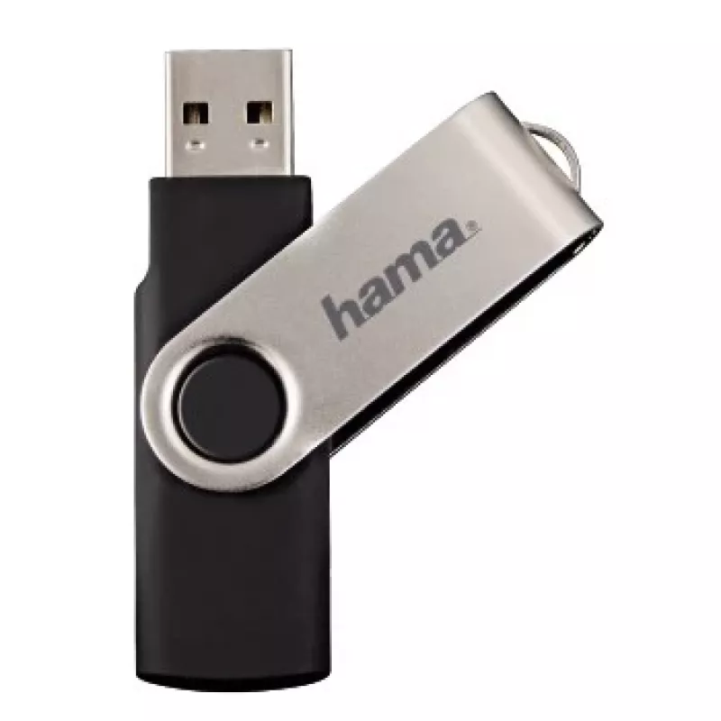 Hama Rotate USB 2.0 32GB USB atmintinė USB Type-A Juoda