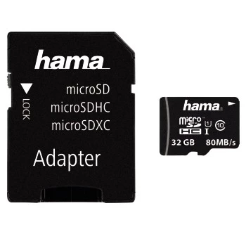Flash atmintinė Hama 32GB UHS-I Class 10 microSDHC