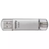 Hama C-Laeta USB atminties raktas 64 GB USB A tipo / USB C tipo 3.2 1-os kartos (3.1 1-os kartos) Sidabrinis