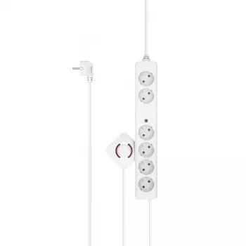 Hama 00223141 išmanusis kištukinis lizdas, 6 kintamosios srovės lizdai, 3 m