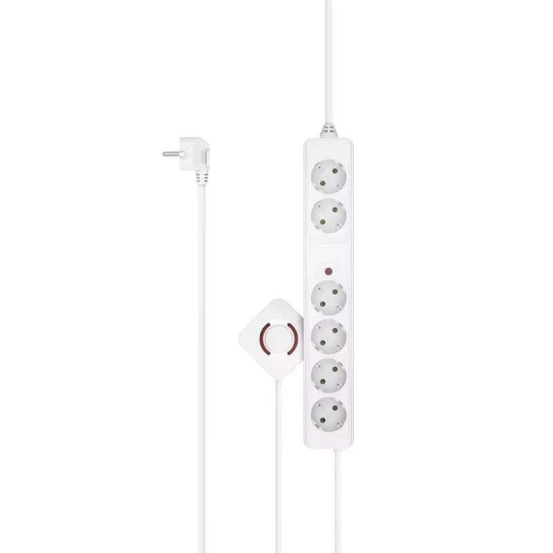 Hama 00223141 išmanusis kištukinis lizdas, 6 kintamosios srovės lizdai, 3 m