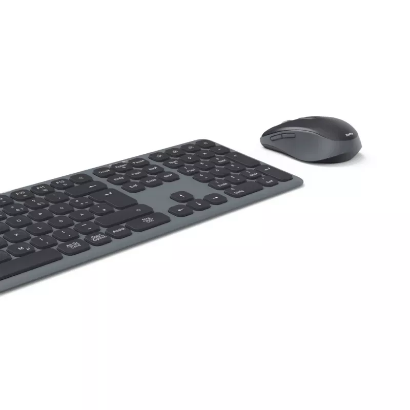 Hama WKM-550 klaviatūra Pelė į komplektą Namai/Biuras RF belaidė + Bluetooth QWERTZ vokiečių Juoda
