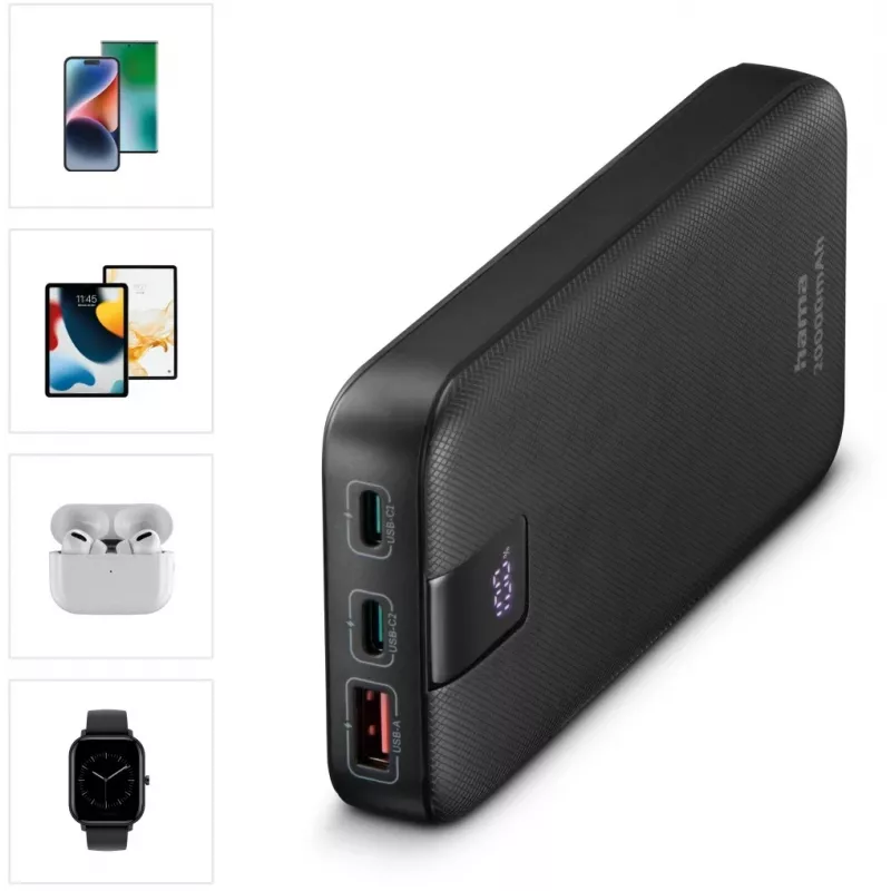 Hama Performance 10 Lithium Polymer (LiPo) 10000 mAh Antracitas