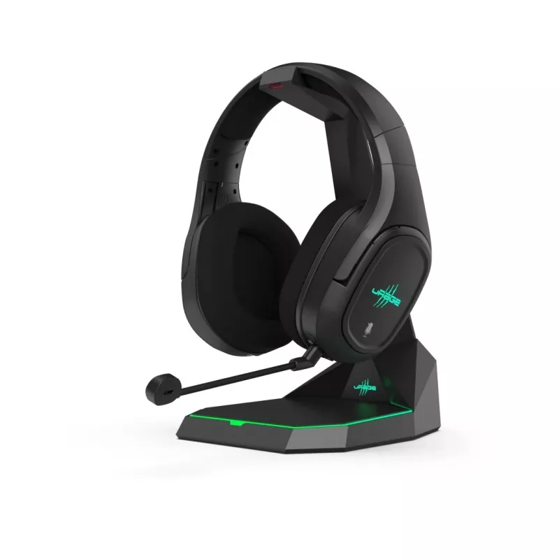 Hama SoundZ 920 ausinės, laidinės ir belaidės, ant galvos, žaidimams, USB Type-C, Bluetooth, įkrovimo stovas, juodos