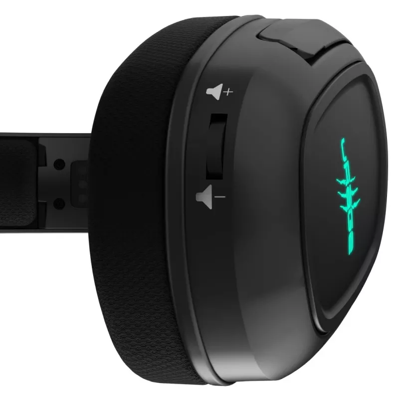 Hama SoundZ 920 ausinės, laidinės ir belaidės, ant galvos, žaidimams, USB Type-C, Bluetooth, įkrovimo stovas, juodos