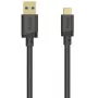 Hama 00202006 USB laidas USB 3.2 Gen 1 (3.1 Gen 1) 1,5 m USB A USB C 5 Gbit/s Juodas