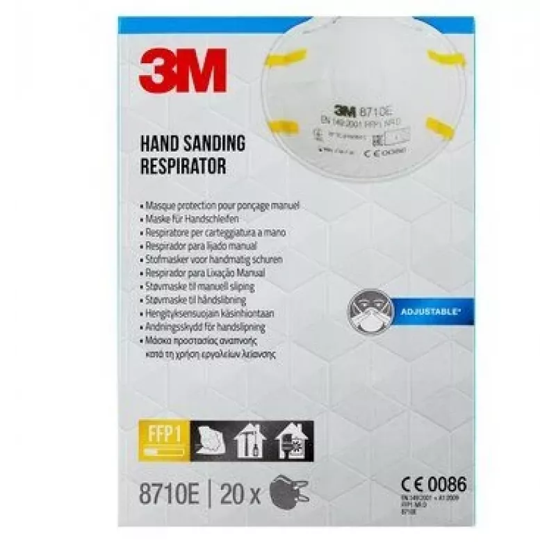 3M 8710PRO20 dulkių kaukė 20 vnt. Puodelio formos FFP1