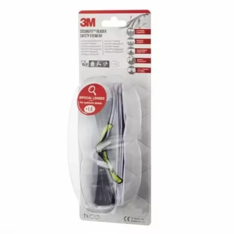 3M SF415C1 Apsauginiai akiniai Polikarbonatas (PC) Juoda, Geltona