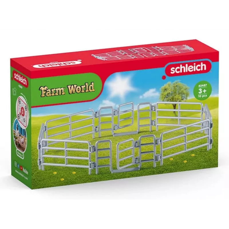 schleich Aptvaro tvora, Žaislinė figūrėlių tvora, 3 m., Sidabrinė
