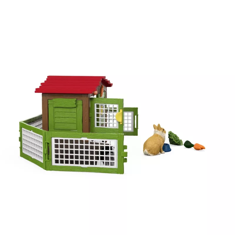 schleich FARM WORLD Triušių narvelis, Gyvūnas, Ūkis, Ūkio gyvūnai / ūkio žaislai, 3 metai, Įvairiaspalvis