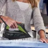 Rowenta DW6330 Eco Intelligence Dry & Steam iron Microsteam 400 HD soleplate 2500 W Juoda, Green