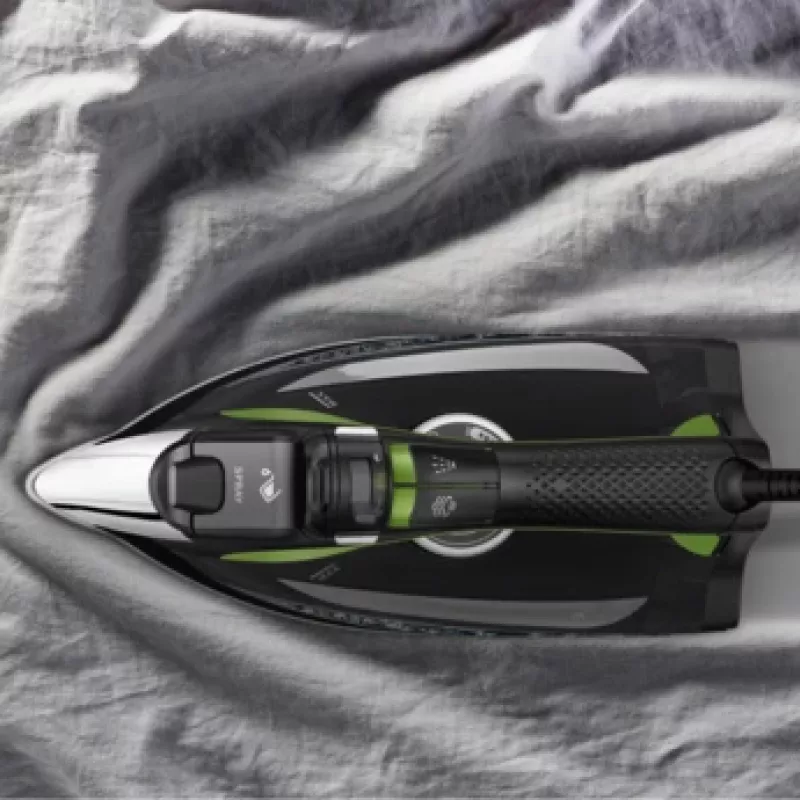 Rowenta DW6330 Eco Intelligence Dry & Steam iron Microsteam 400 HD soleplate 2500 W Juoda, Green