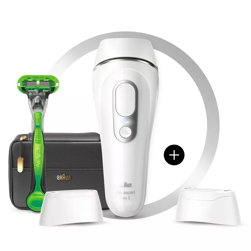 Braun Silk-expert Pro Silk·expert Pro 5 PL5145 Intensyvi impulsinė šviesa (IPL) Sidabrinė, Balta