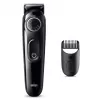Braun BeardTrimmer 3 Beard Trm 3 BT3400, plaunama, baterija, juoda