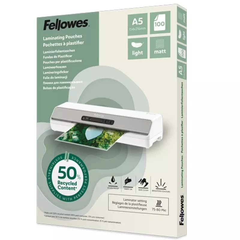 Fellowes 100143437 laminavimo maišelis 100 vnt.