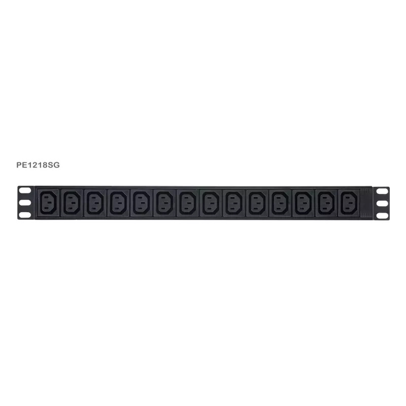 ATEN Basic Metered 1U PDU su apsauga nuo viršįtampių, Basic, Metered, 1U, juoda, LCD, 18 kintamosios srovės lizdų, C13 jungtis