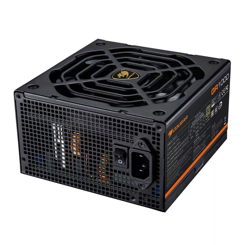 Maitinimo blokas COUGAR GR 1000W ATX3.1 PCIE 5.1 80 PLUS Gold, 1000 W, 20+4 kontaktų ATX, 120 mm ventiliatorius