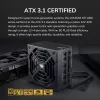 Maitinimo blokas COUGAR GR 1000W ATX3.1 PCIE 5.1 80 PLUS Gold, 1000 W, 20+4 kontaktų ATX, 120 mm ventiliatorius