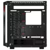 XPG BATTLECRUISER II ST Mid-Tower Juoda, Midi Tower, PC, juoda, ATX, EATX, micro ATX, Mini-ITX, nerūdijantis plienas, žaidimams