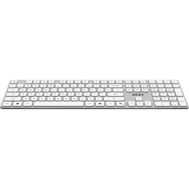 MSI FORGE K210 W COMBO WHITE US klaviatūra, pelė komplekte, Namams/ Biurui, USB, QWERTY, JAV anglų