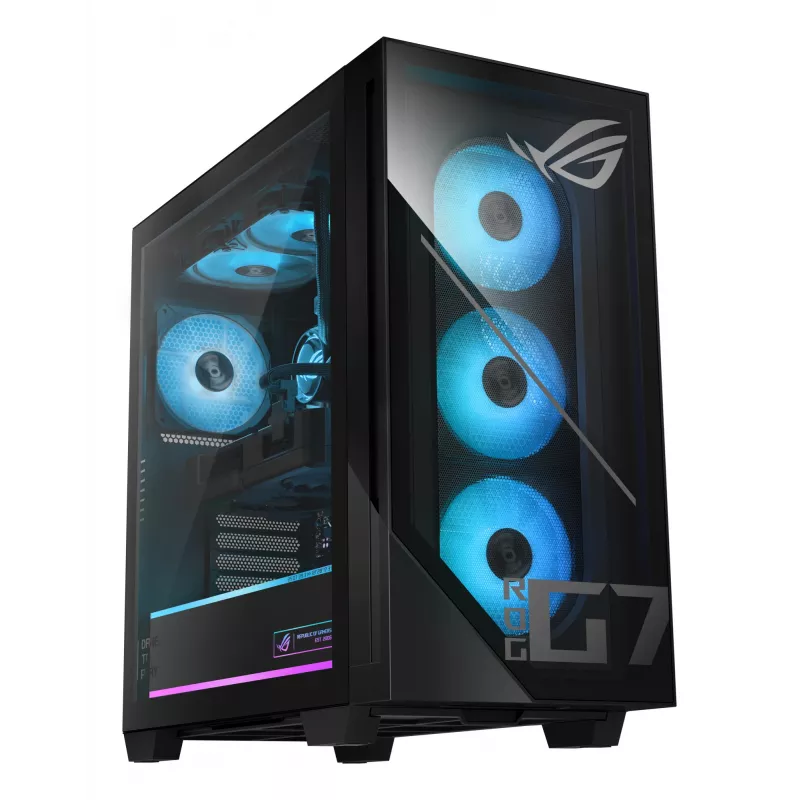 ASUS ROG G700 GM700TZ-R8400F004WS AMD Ryzen™ 5 8400F 32 GB DDR5-SDRAM 1 TB SSD NVIDIA GeForce RTX 5060 Ti Windows 11 Home bokštinis kompiuteris, juodas