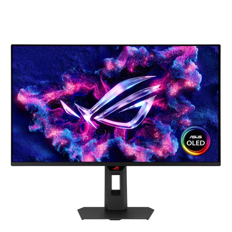 ASUS ROG Strix OLED XG27AQDMG žaidimų monitorius 26,5 colio 2560x1440 WOLED 0,03 ms USB 3.2 Gen 1 VESA aukščio reguliavimas, juodas