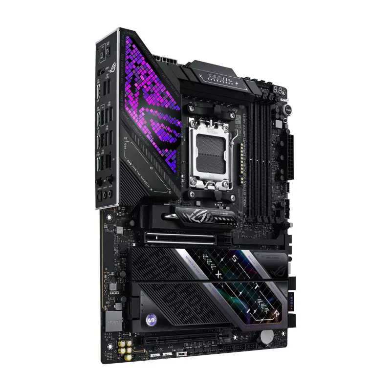 Pagrindinė plokštė ASUS ROG STRIX X870E-E GAMING WIFI7 NEO — AM5, X870E lustų rinkinys, PCIe palaikymas, Wi‑Fi 7