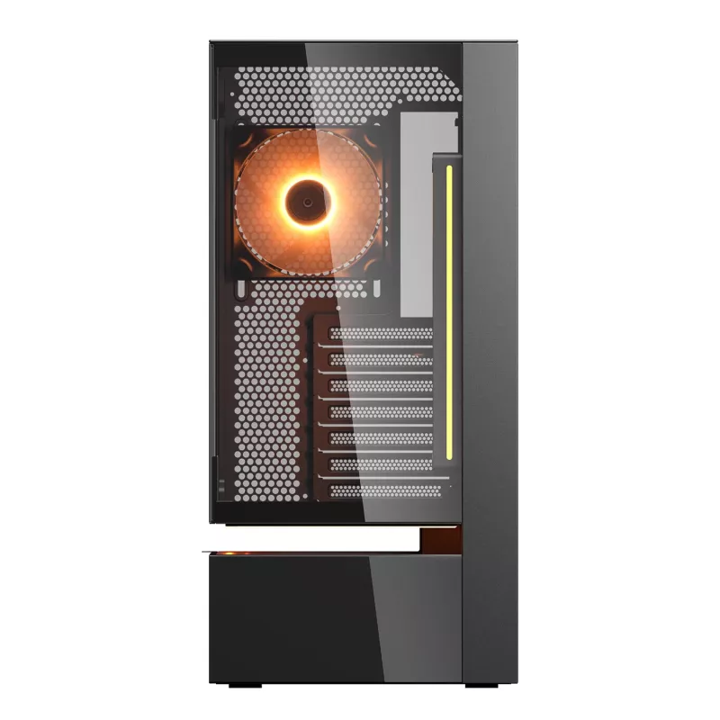 Cougar CFV235 Vision Midi Tower PC korpusas, ARGB, 9,16 colio LCD (1920×462), grūdintas stiklas, juodas