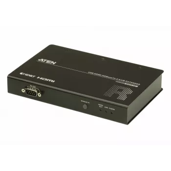 ATEN USB HDMI HDBaseT2.0 KVM plėtinys / nuotolinis imtuvas, laidinis, 100 m, Cat5e, Cat6, Cat6a, 4096 x 2160 pikseliai, juoda