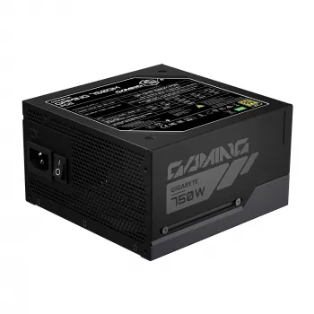GIGABYTE GAMING 750GM PG5 maitinimo blokas – PCIe 5.1, 80 PLUS Gold, pilnai modulinis dizainas, 135 mm ventiliatorius, atitinka ATX 3.1, EU kištukas