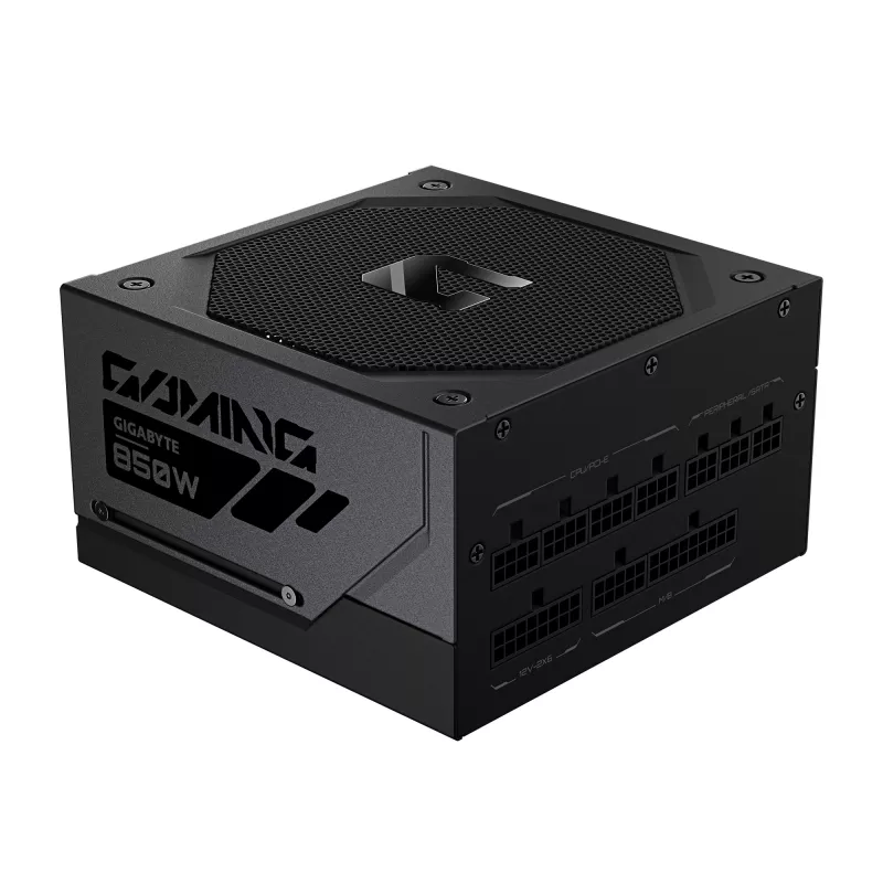 GIGABYTE GAMING 850GM PG5 maitinimo blokas - PCIe 5.1, 80 PLUS Gold, visiškai modulinė konstrukcija, 135 mm ventiliatorius, suderinamas su ATX 3.1, ES kištukas