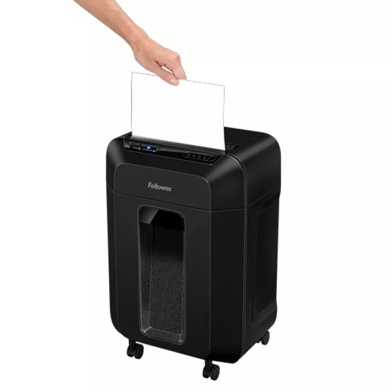 Popieriaus smulkintuvas Fellowes Automax 80M dalelių pjovimo, 22 cm darbinis plotis, 80 lapų talpa, P-4, 17 l dėžė, juodas