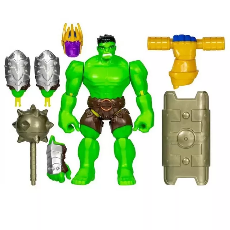 HASBRO Marvel MixMashers Avengers Hulk Mix-&-Match veiksmo figūrėlė, įvairiaspalvė, skirtas 4 metų ir vyresniems