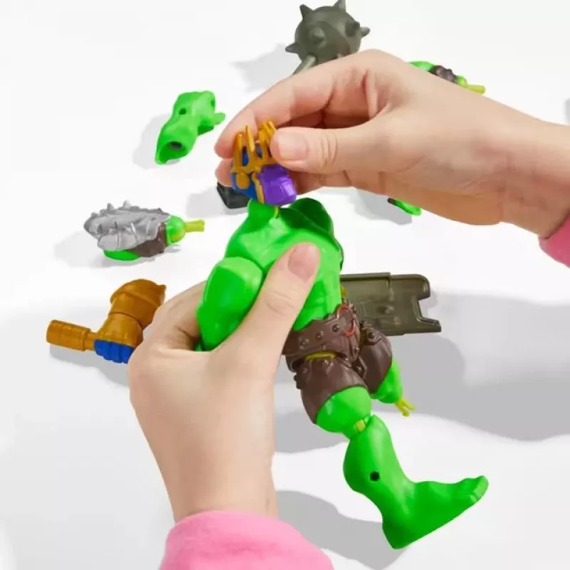 HASBRO Marvel MixMashers Avengers Hulk Mix-&-Match veiksmo figūrėlė, įvairiaspalvė, skirtas 4 metų ir vyresniems