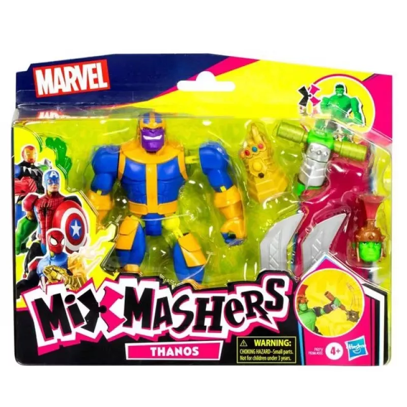 Marvel MixMashers Avengers Thanos Mix-&-Match, 4 m., Įvairiaspalvis