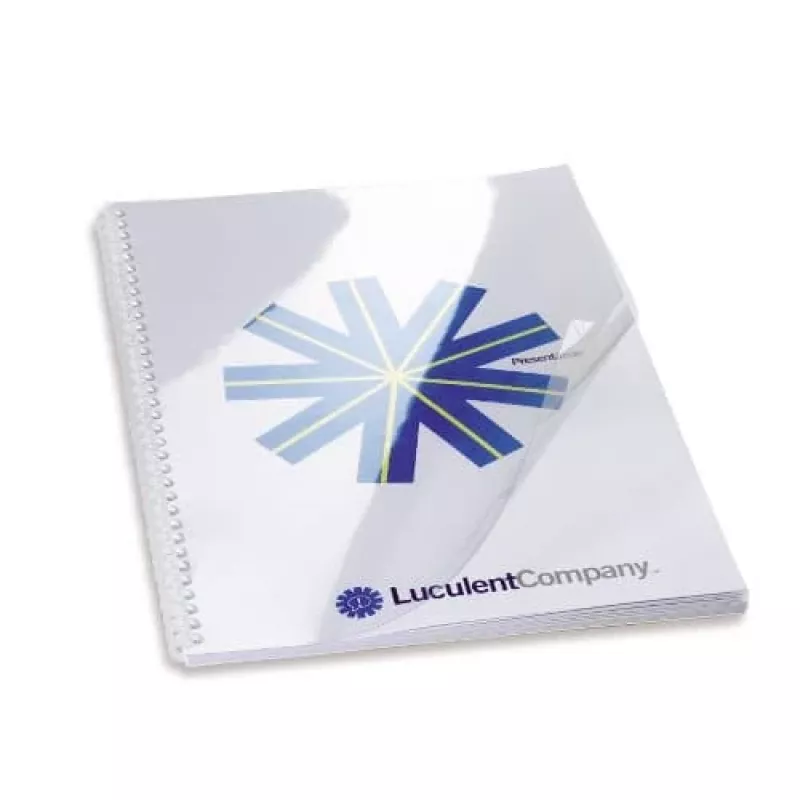 GBC Binding Cover HiClear PVC A3 240 mikronų itin skaidrus, A3, polivinilchloridas (PVC), skaidrus, 0,24 mm, 100 vnt.