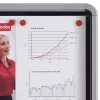 Nobo Premium Plus magnetinė lauko skelbimų lenta su užraktu 8xA4