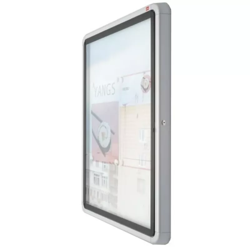 Nobo Premium Plus magnetinė lauko skelbimų lenta su užraktu 8xA4