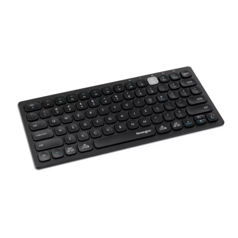 Kensington Dual Wireless Compact klaviatūra - BE, Mini, Wireless, RF Wireless + Bluetooth, AZERTY, Juoda