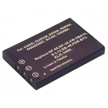 2-Power skaitmeninio fotoaparato baterija 3.7V 1150mAh, 1000 mAh, 3,7 V, ličio jonų (Li-Ion)