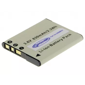 2-Power skaitmeninio fotoaparato baterija 3,6 V 630 mAh, 630 mAh, 3,6 V, ličio jonų (Li-Ion)