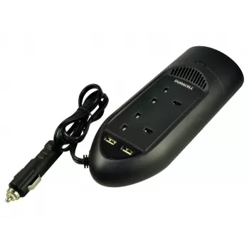 Duracell 175 W dviejų JK lizdų inverteris, universalus, automobilinis, 12 V, 175 W, nuolatinės srovės į kintamąją