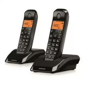 Motorola S12 Duo DECT telefonas Skambinančiojo ID Juodas