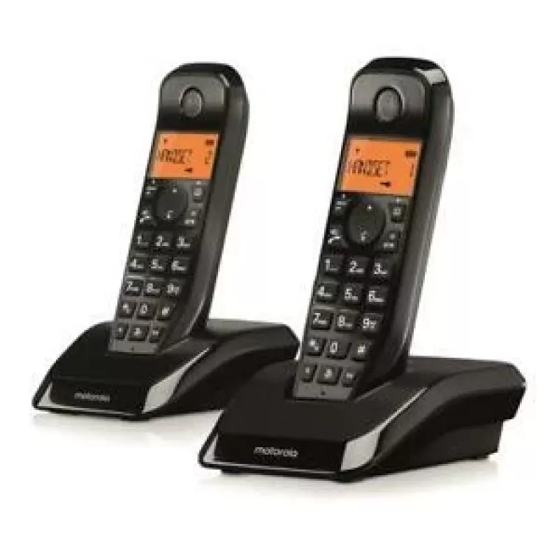 Motorola S12 Duo DECT telefonas Skambinančiojo ID Juodas