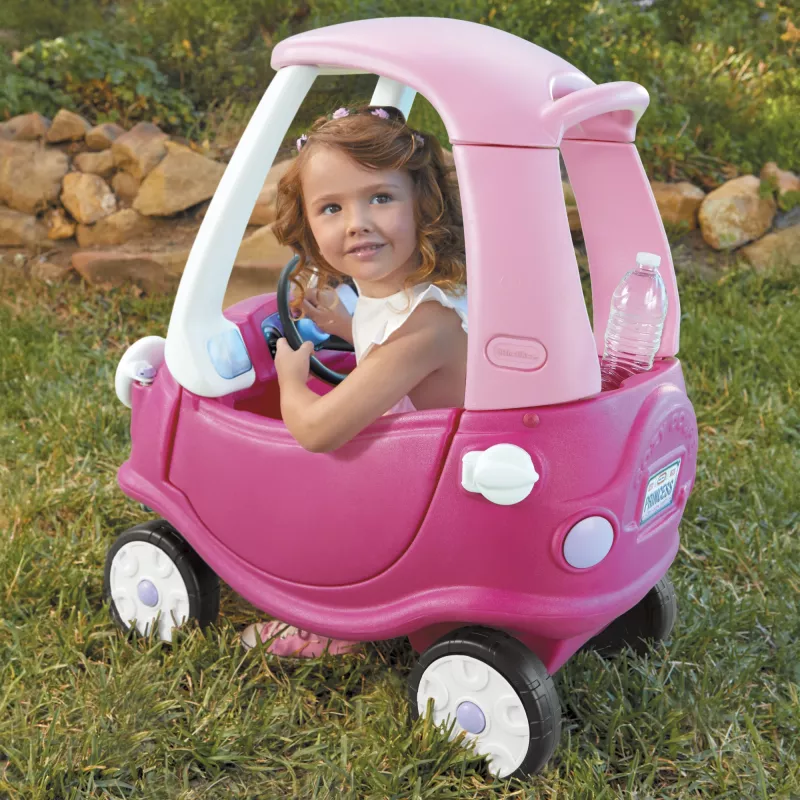 Little Tikes Cozy Coupe Princess, 1,5 m., 4 ratai(-ų), Plastikas, Mėlyna, Rožinė, Balta