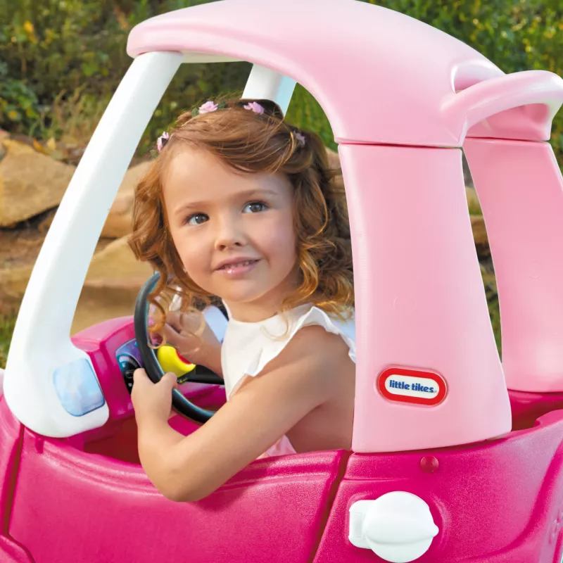 Little Tikes Cozy Coupe Princess, 1,5 m., 4 ratai(-ų), Plastikas, Mėlyna, Rožinė, Balta