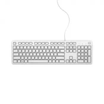 DELL KB216 klaviatūra universali USB QWERTY Šiaurės šalių balta