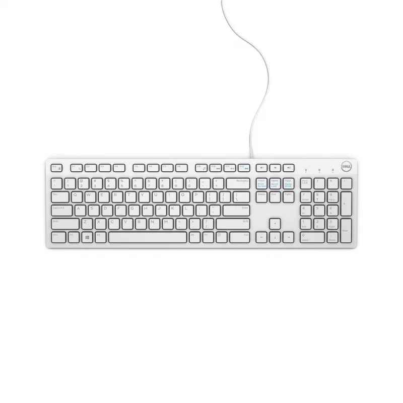 DELL KB216 klaviatūra universali USB QWERTY Šiaurės šalių balta