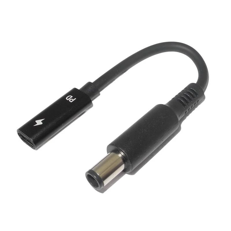 CoreParts MBXUSBC-CO0001 kabelio lyties keitiklis USB C 7,4 x 5 mm Juoda