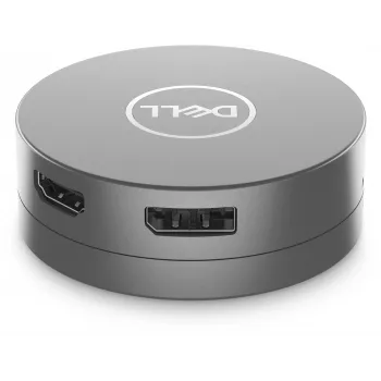 DELL 6-in-1 USB-C Multiport Adapter - DA305, laidinis, USB 3.2 Gen 2 (3.1 Gen 2) Type-C, 10,100,1000 Mbit/s, sidabrinis, 3840 x 2160 pikselių, Dell